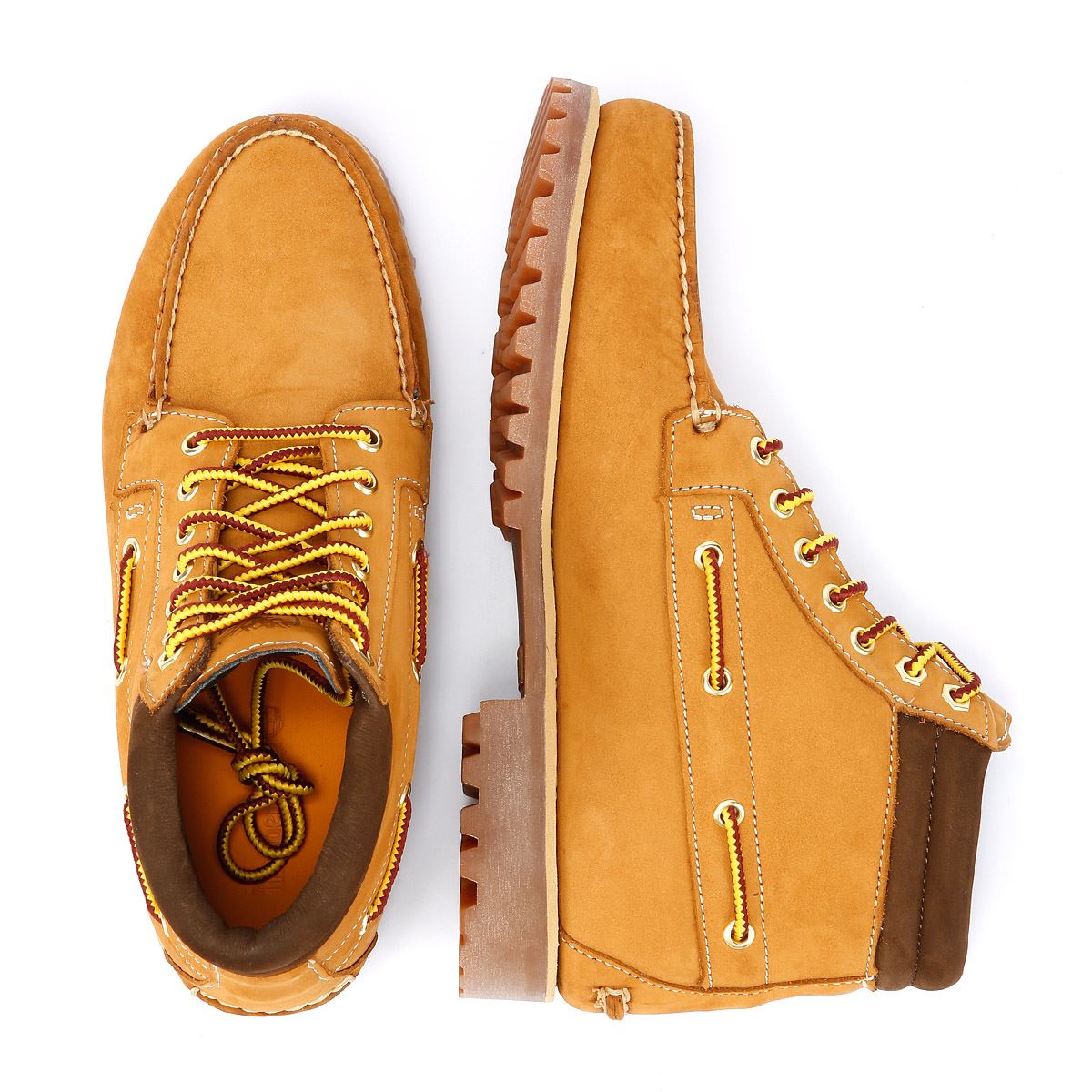 Timberland Authentic Bottes En Cuir Marron Pour Hommes