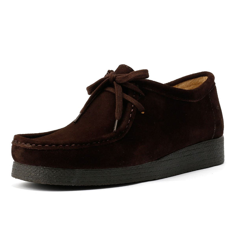 Tower London Apache Chaussures Homme En Daim Marron À Lacets