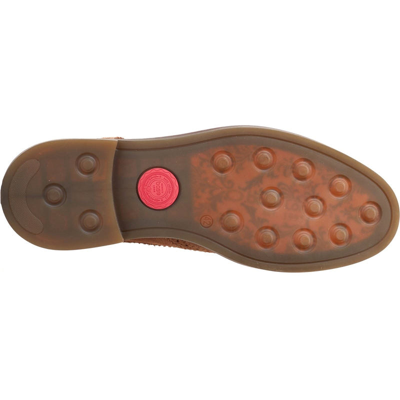 Base London Hatfield Chaussures Richelieu En Cuir Pour Hommes De Couleur Gingembre