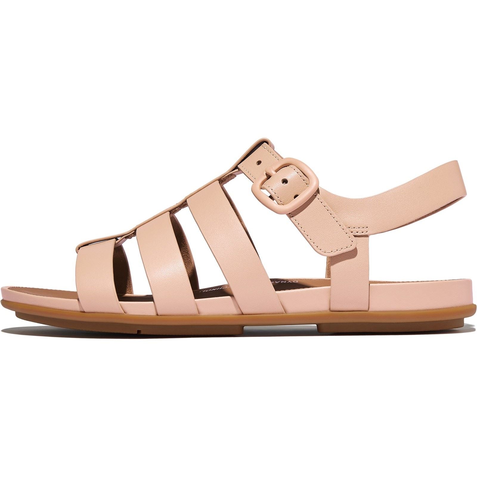 Fitflop Gracie Fisherman Sandales En Cuir Pour Femmes Sable Beige