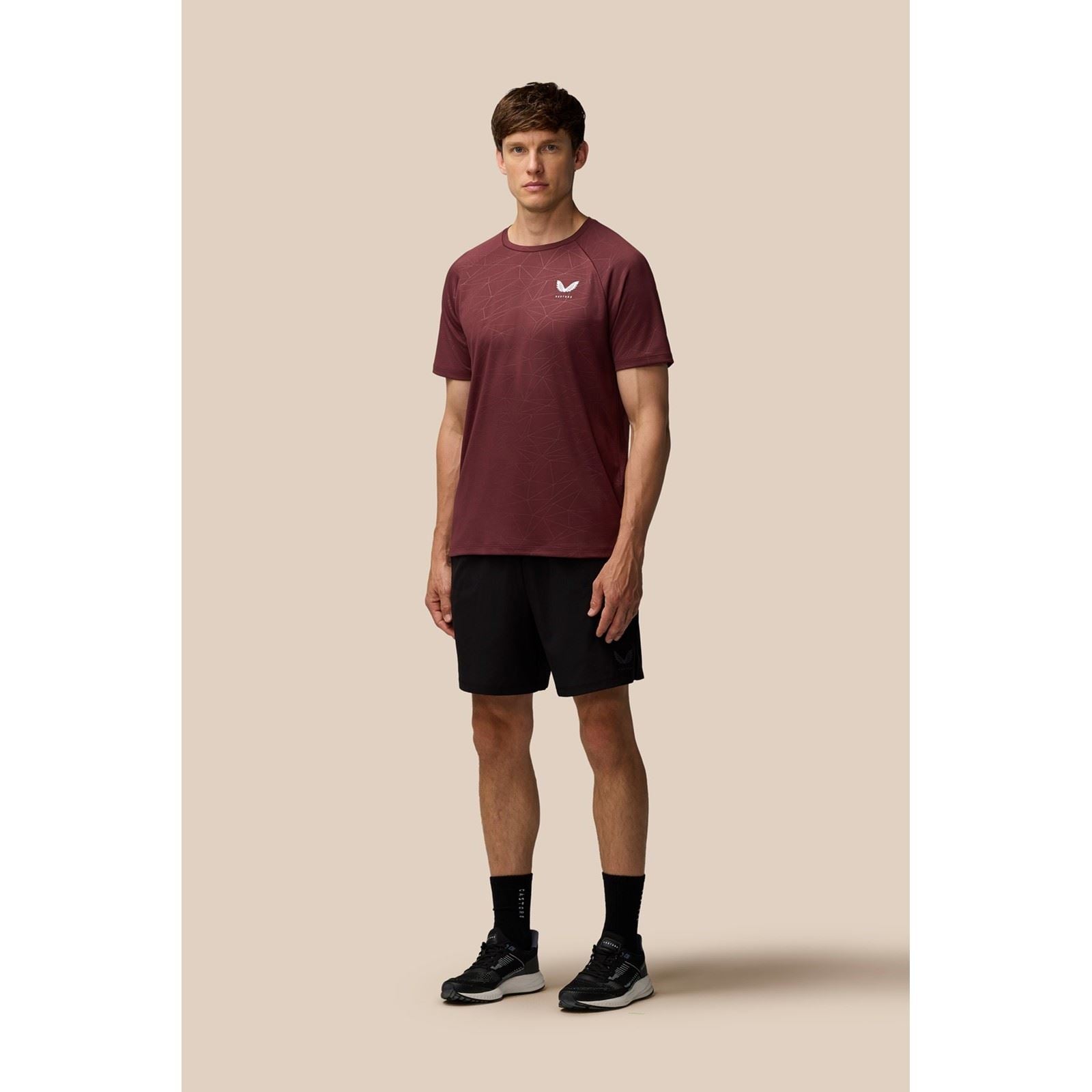 Castore Adapt Training T-Shirt T-Shirts De Sport Actifs Pour Hommes En Polyester Violet