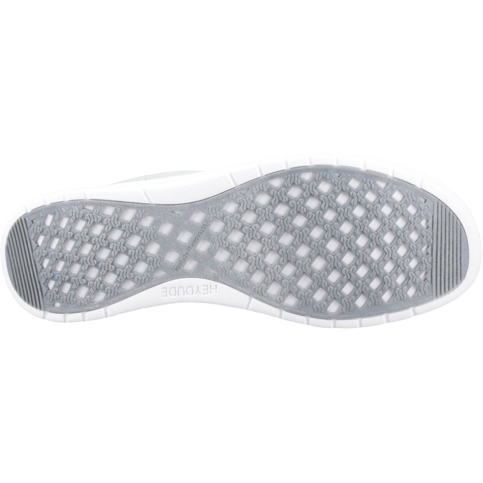 HEYDUDE Welsh Grip Classic Mesh Chaussures Bateau Pour Homme En Mélange De Coton Gris Tempête/Marine