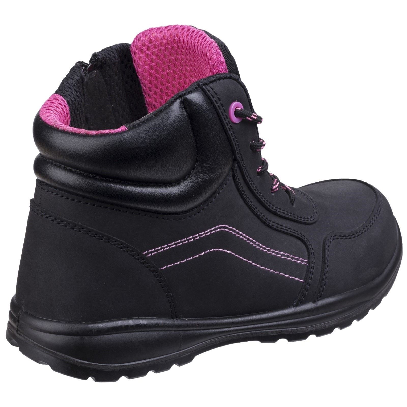 Amblers Safety Bottes De Sécurité En Cuir Noir Pour Femmes Lydia Action As601