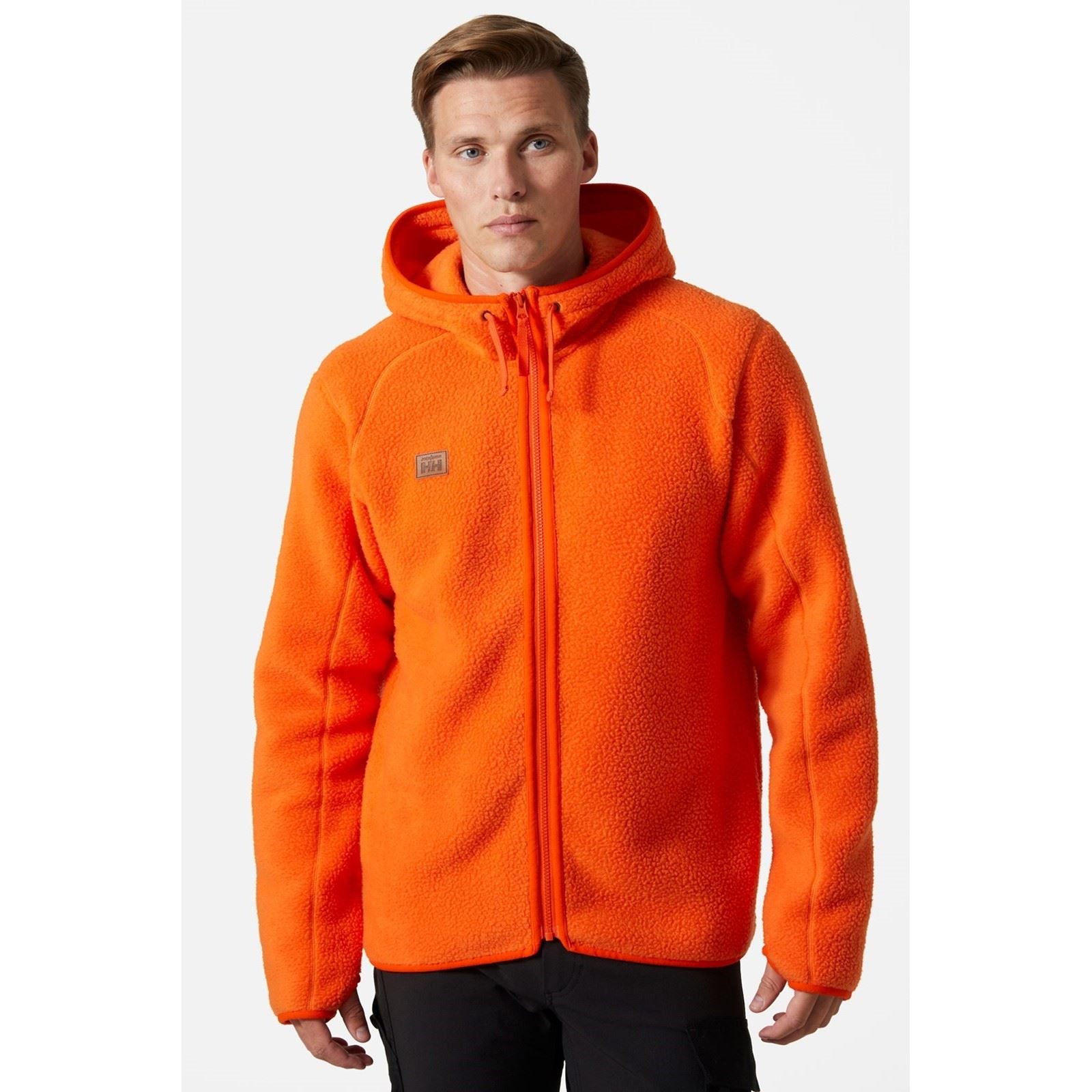 Helly Hansen Workwear Heritage Pile Hoodie Veste En Polaire Orange Pour Hommes