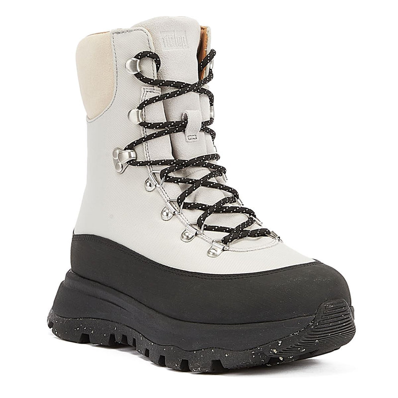 FitFlop Bottes En Cuir Noir/Blanc Pour Femmes Neo-D-Hyker