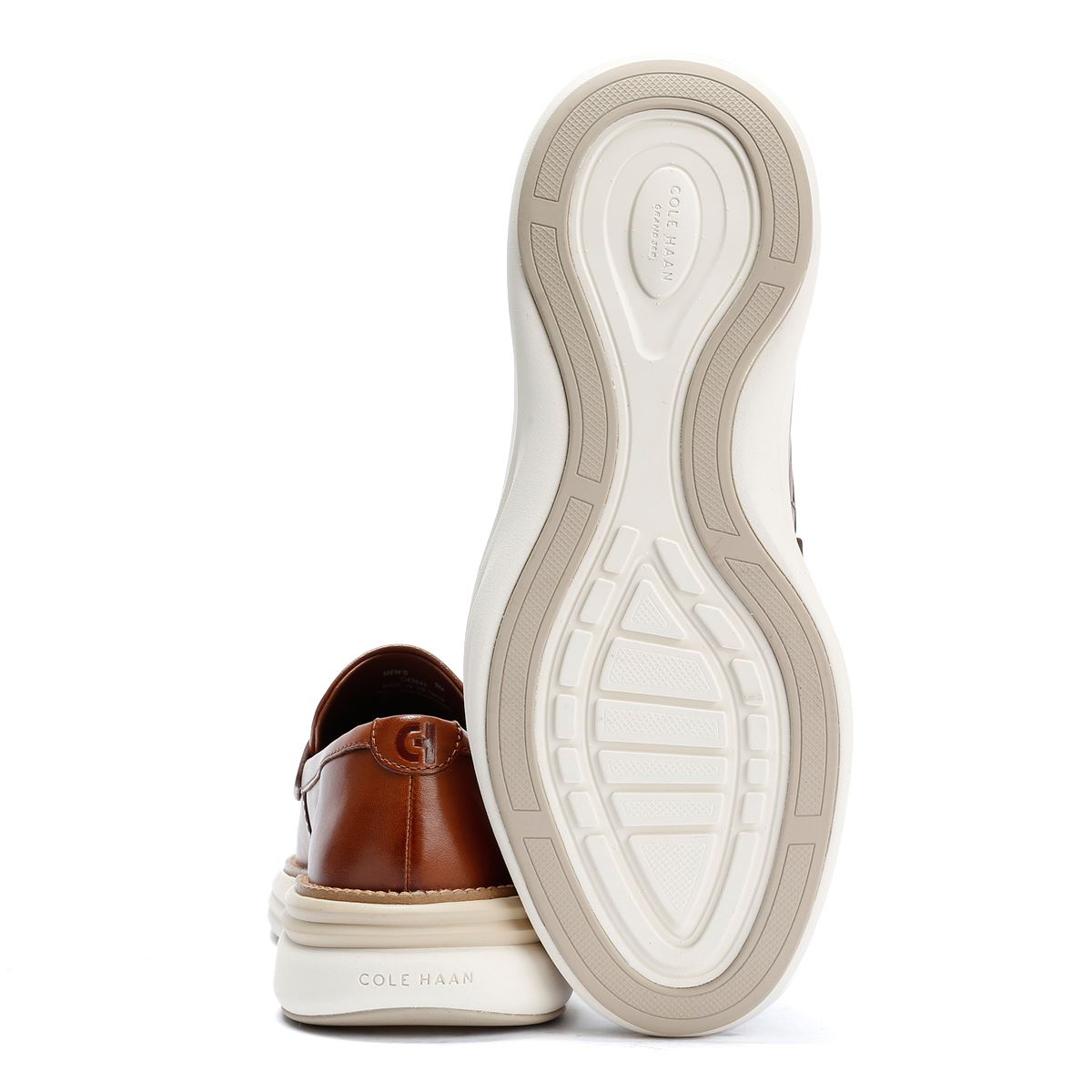 Cole Haan ØriginalGrand Horizon Mocassins En Cuir Marron Pour Hommes