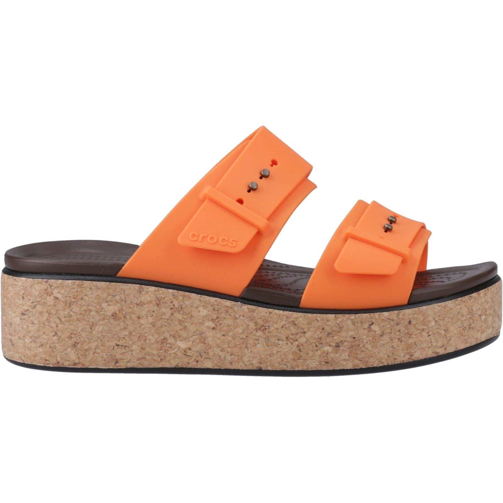 Crocs Brooklyn Buckle Sandales Compensées Topaz Pour Femmes