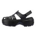 Crocs Stomp Fisherman Sandales Noires Pour Femmes