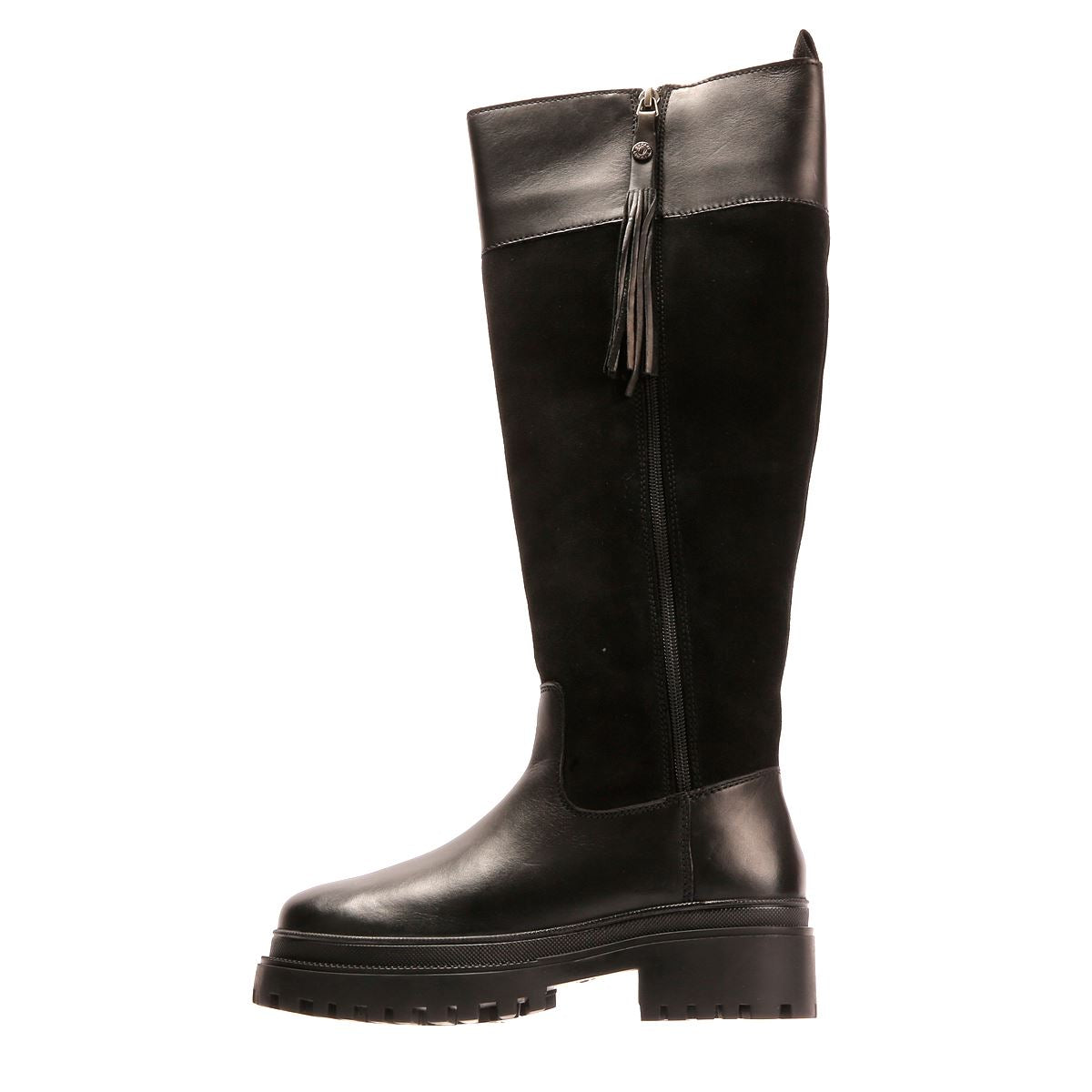 Osprey London The Bramble Tall Bottes Noires En Cuir Pour Femmes