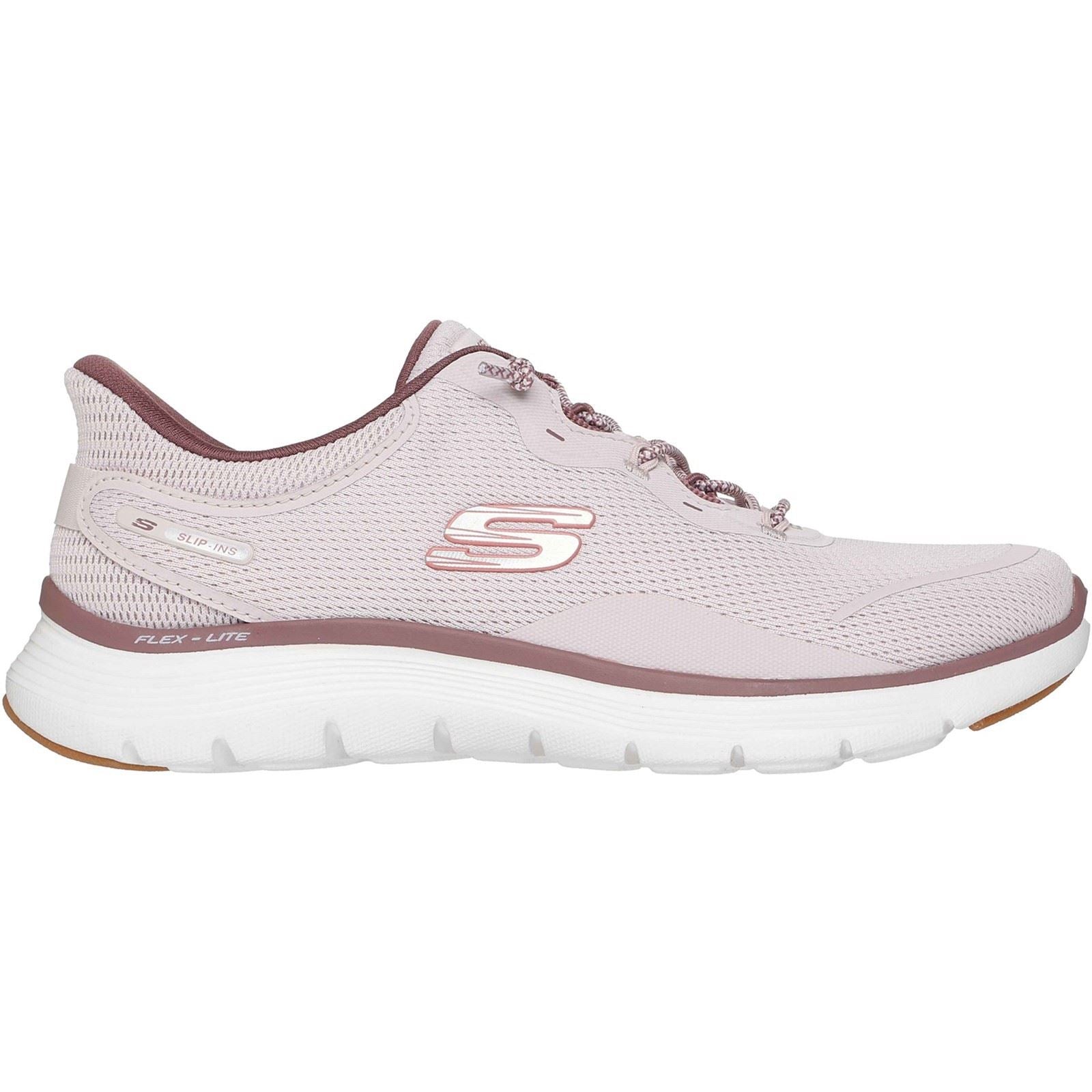 Skechers Flex Appeal 5.0 Easy Breezy Baskets Légères Mauves Pour Femmes En Textile