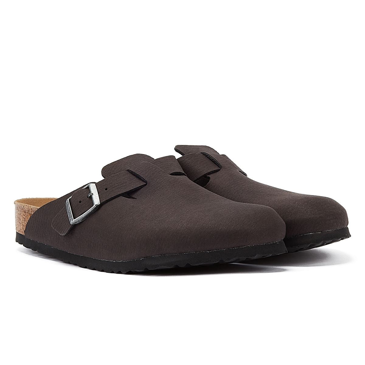 Birkenstock Sabots Noirs Pour Hommes Vegan De Boston