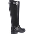 Hush Puppies Daphne Bottes Noires En Cuir Pour Femmes