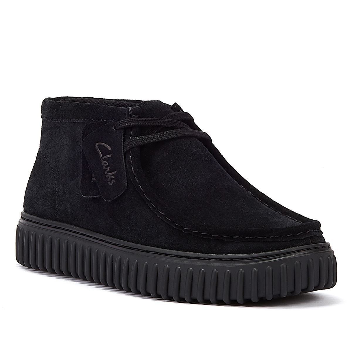 Clarks Main Torhill Hi Suede Hommes Bottes noires