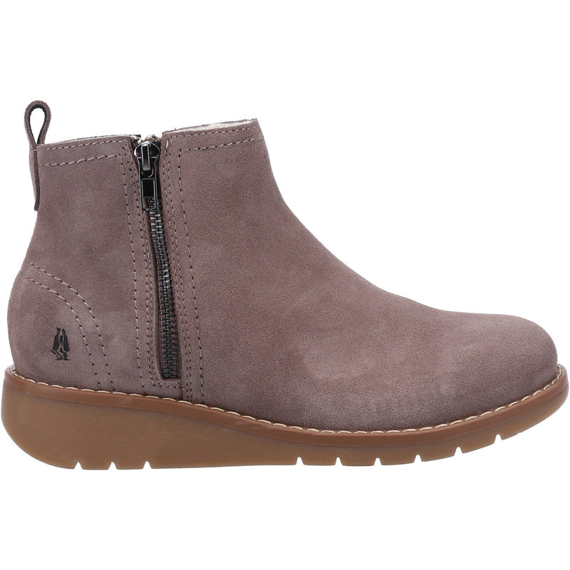 Hush Puppies Libby Bottes En Daim Pour Femmes De Couleur Taupe