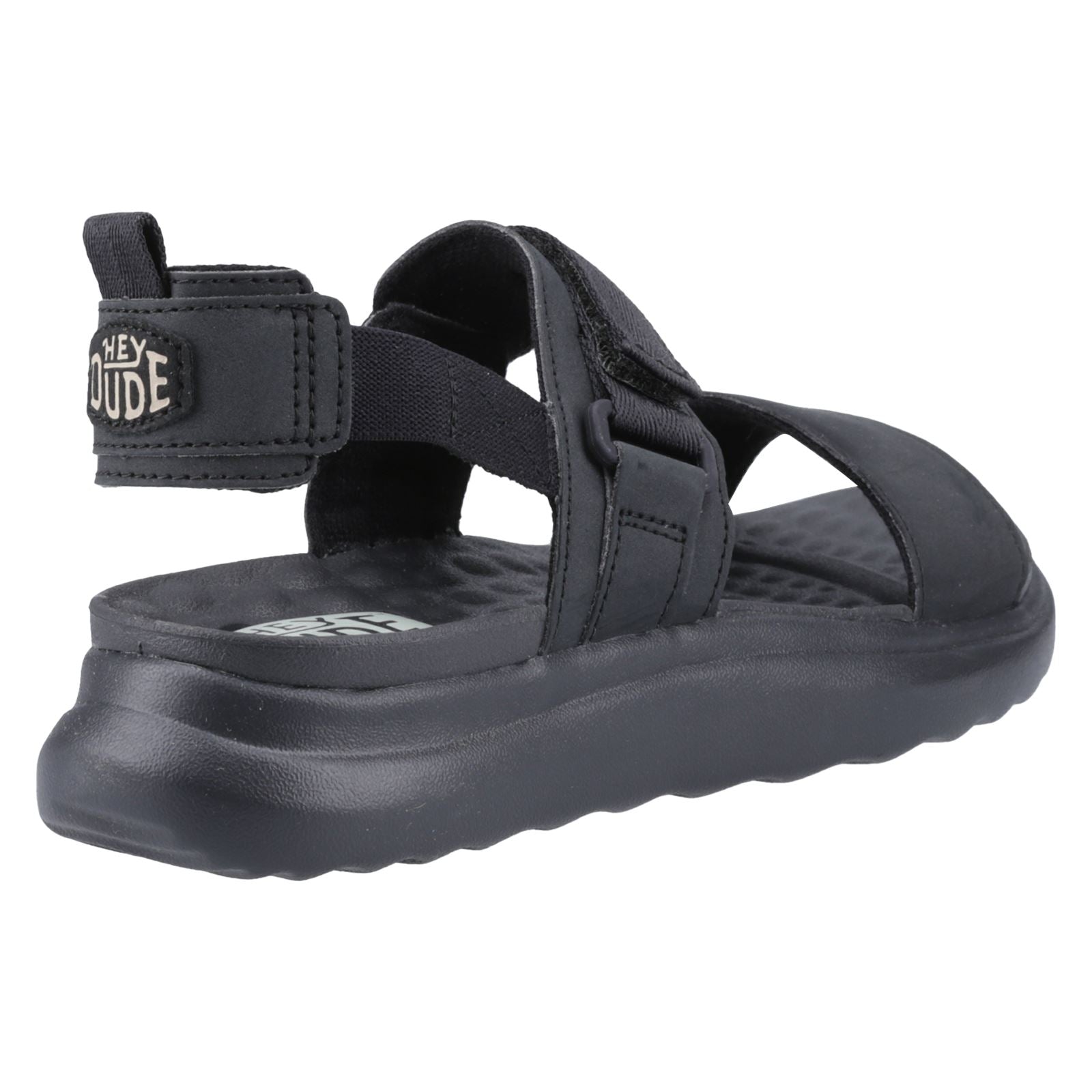 HEYDUDE Collins Mono Sport Sandales Noires Pour Femmes