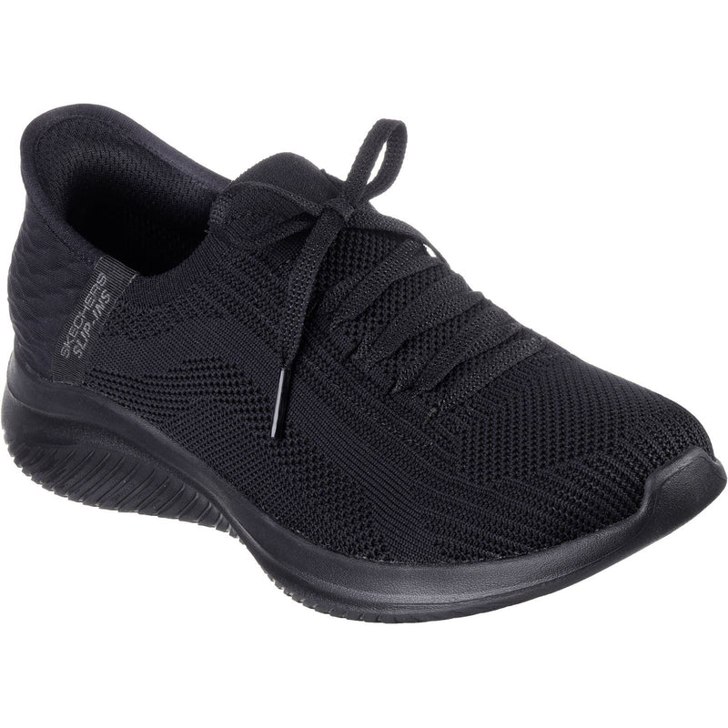 Skechers Ultra Flex 3.0 Brilliant Sneakers Noires Pour Femmes En Textile