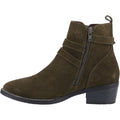 Hush Puppies Jenna Bottes En Cuir Pour Femme Couleur Khaki