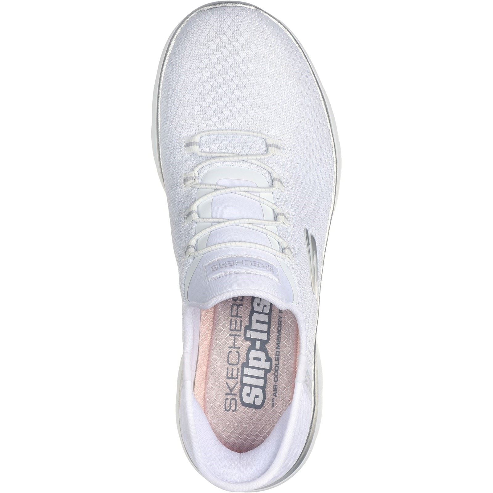 Skechers Summits Diamond Dream Chaussures De Sport Blanc/Argent Pour Femme