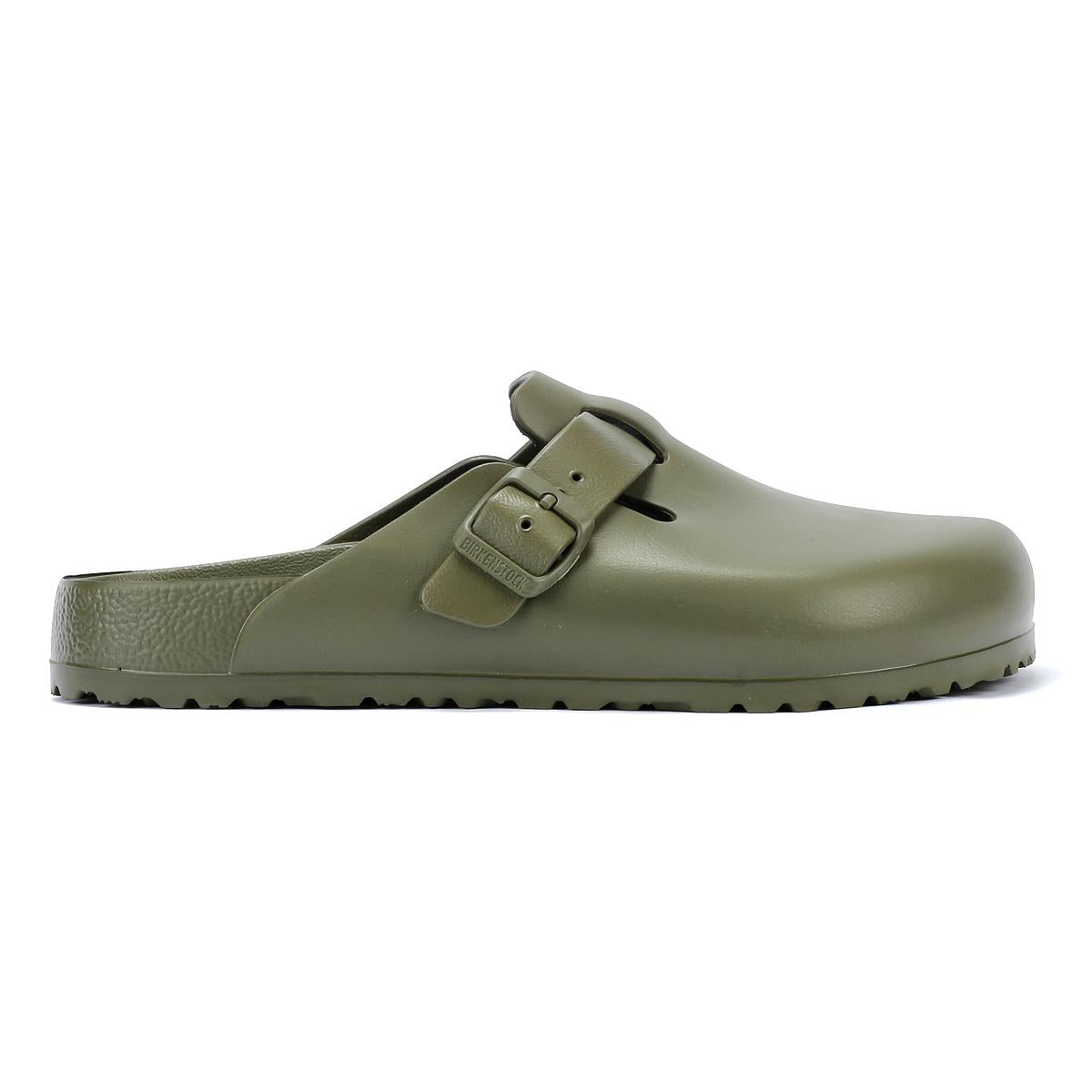 Birkenstock Boston Sabots Kaki Pour Hommes