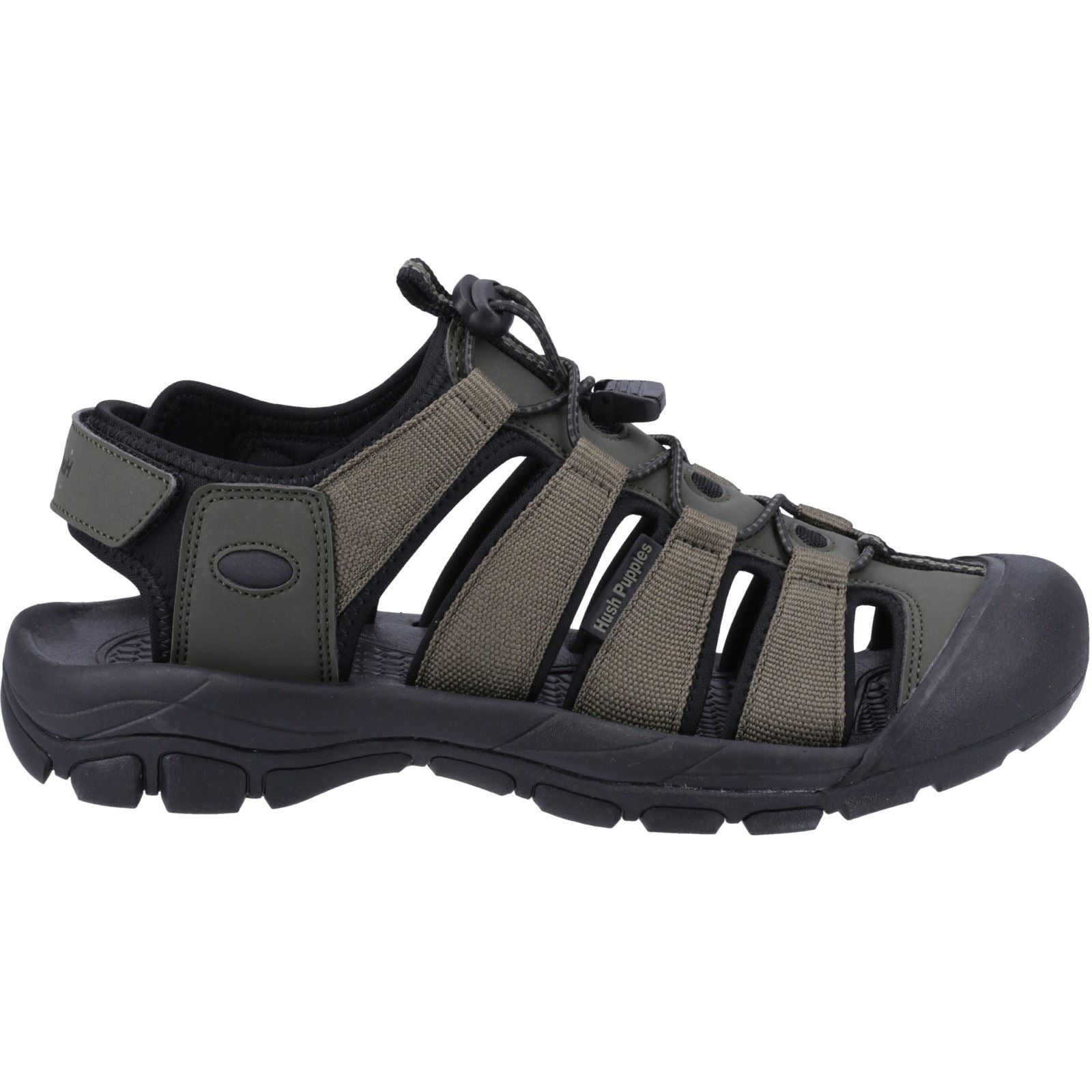 Hush Puppies Peru Sandales Pour Hommes En Polyuréthane/Sangle En Khaki