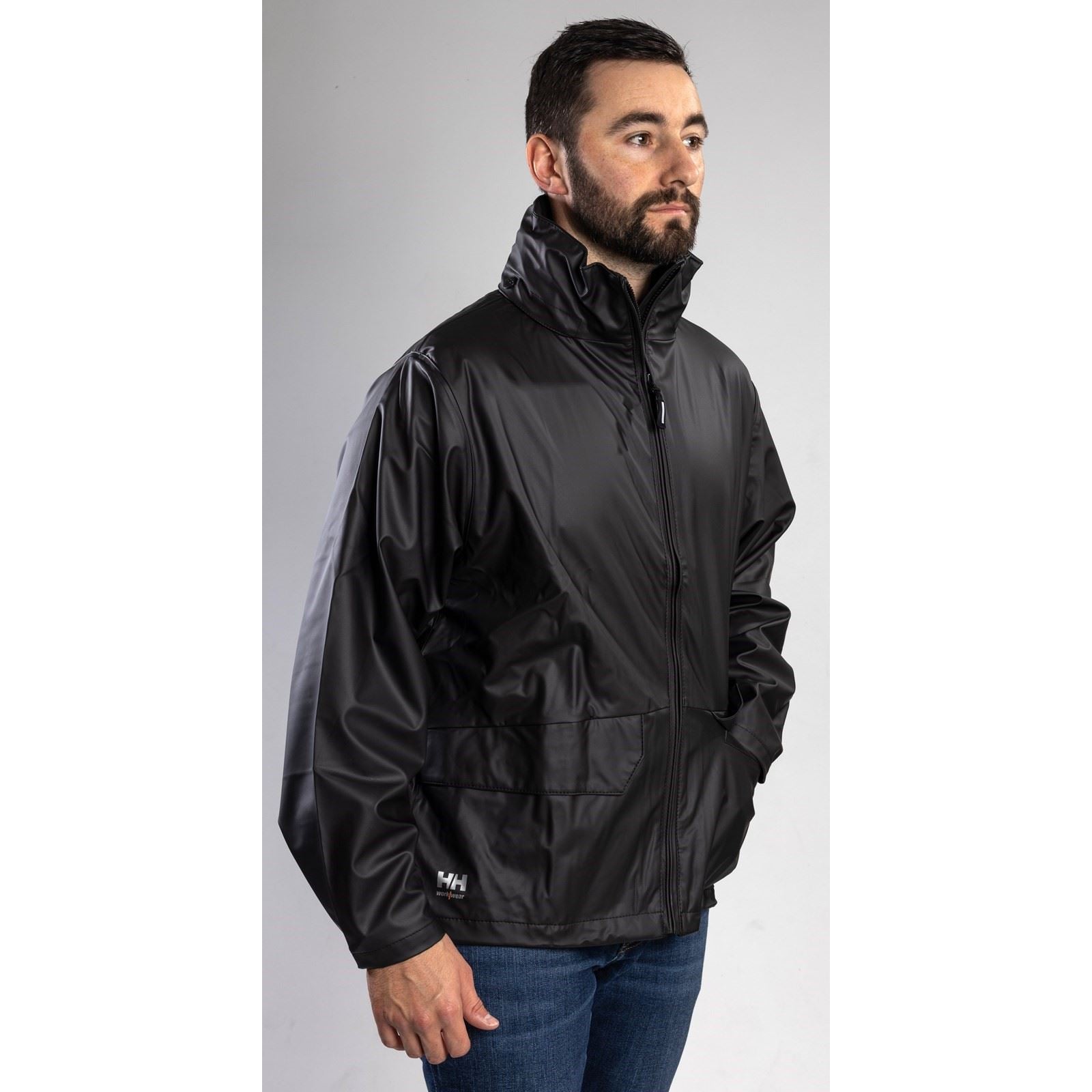 Helly Hansen Workwear Voss Veste De Pluie Noire Unisexe Pour Adultes