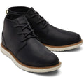 TOMS Navi Bottes Noires En Cuir Pour Hommes