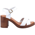 Hush Puppies Georgia Sandales Blanches Pour Femmes En Cuir