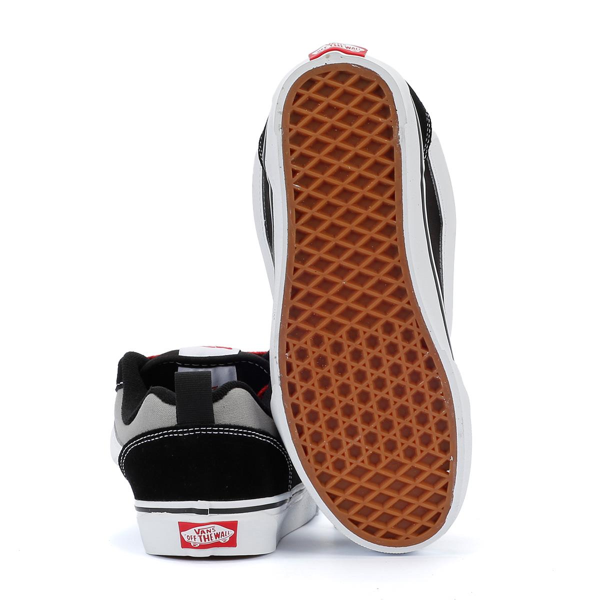 Vans Knu Skool Baskets En Daim Noir/Gris