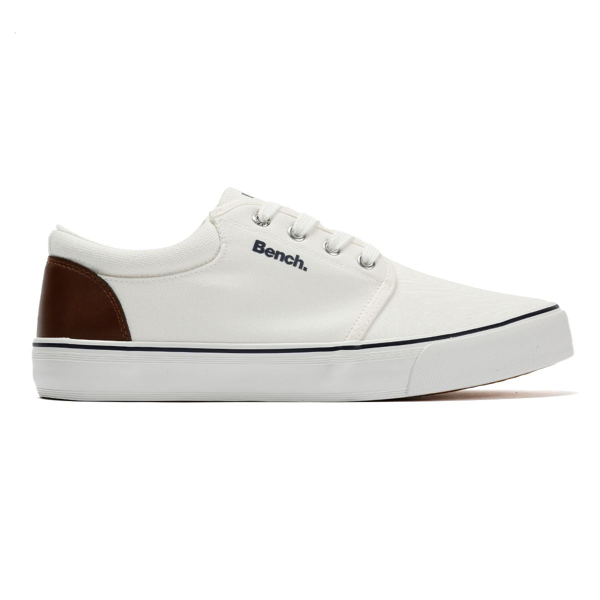 Bench Donnie Baskets Blanches En Toile Pour Hommes