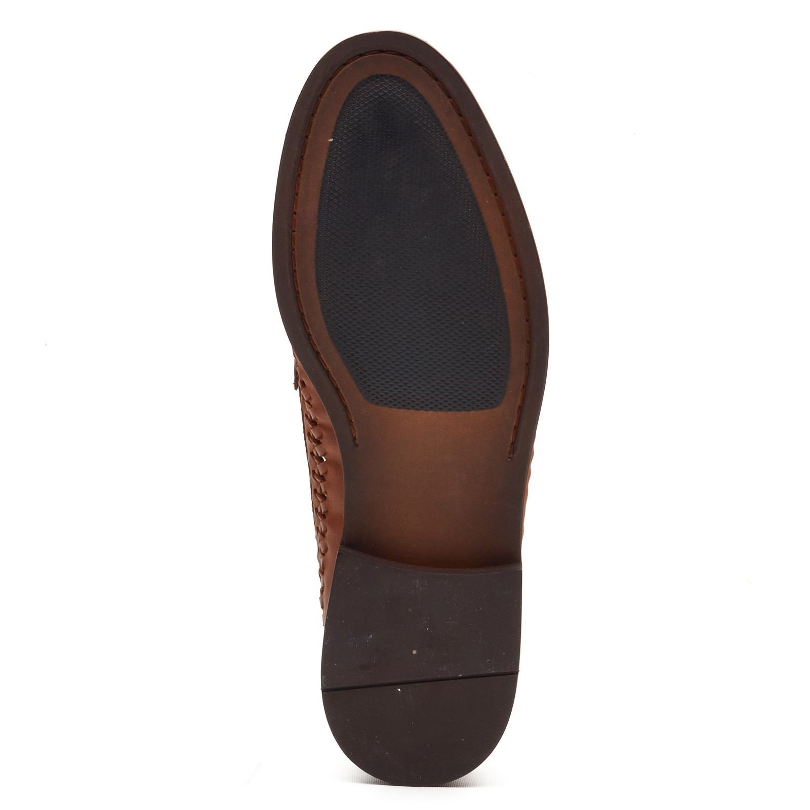 Base London Bracken Loafer Mocassins En Cuir Pour Hommes En Tan