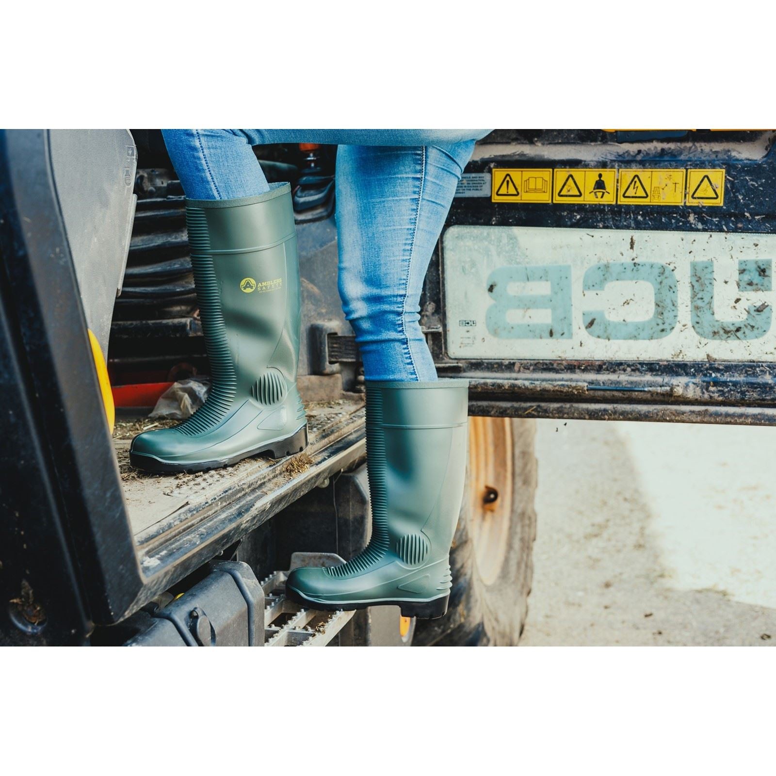 Amblers Safety Bottes De Wellington Vertes En Pvc Fs99
