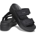 Crocs Brooklyn Crocs Brooklyn sandales noires pour femme en thermoplastique