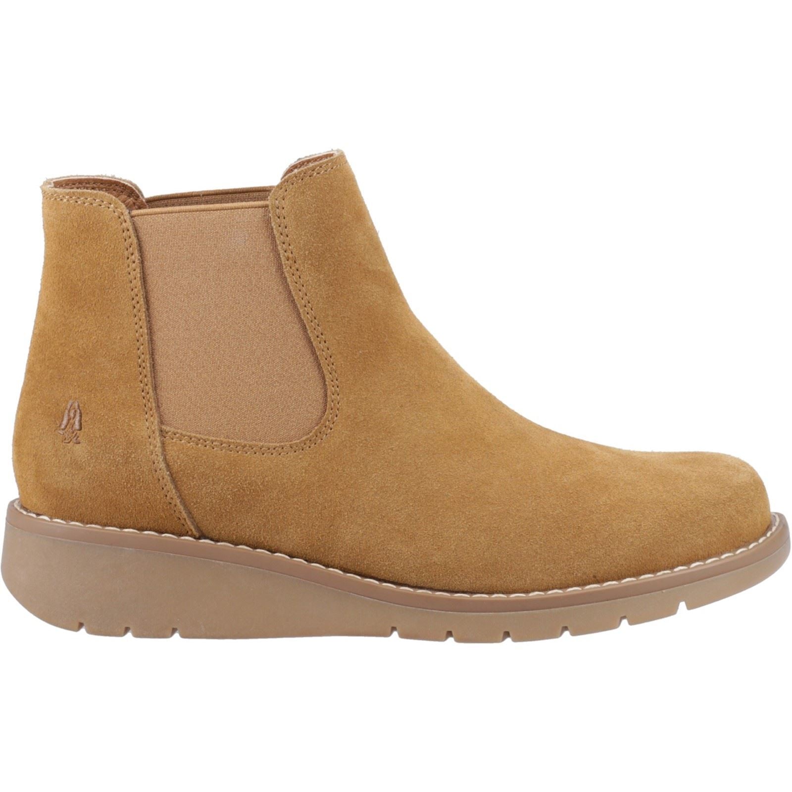 Hush Puppies Leonie Bottes Plates Chelsea Pour Femmes En Daim Brun Clair
