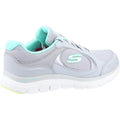 Skechers Flex Appeal 4.0 True Clarity Baskets En Cuir Pour Femmes Gris/Multicolore