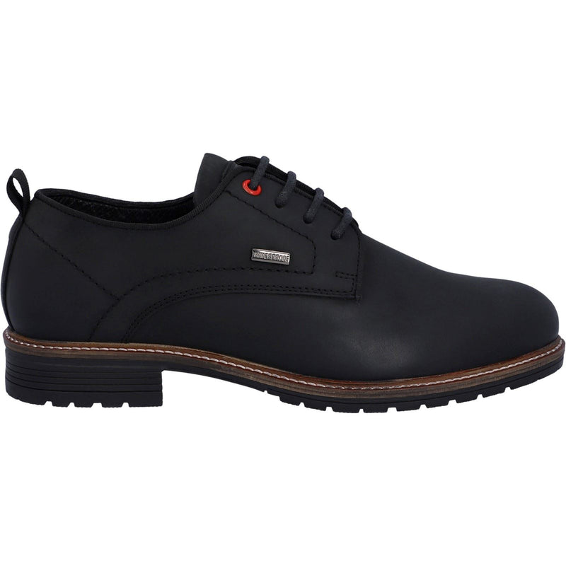 Hunter Jura Chaussures En Cuir Noir À Lacets Pour Hommes