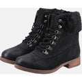 Hush Puppies Effie Bottes Noires En Fausse Fourrure Pour Femme