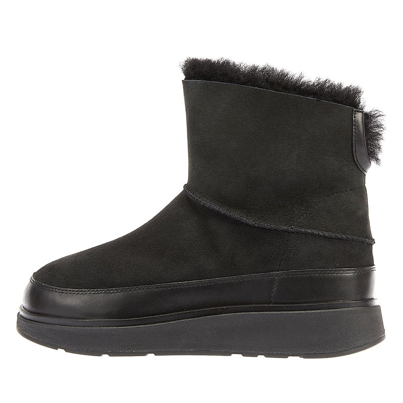 FitFlop Bottes Noires En Peau De Mouton Retournée Pour Femme