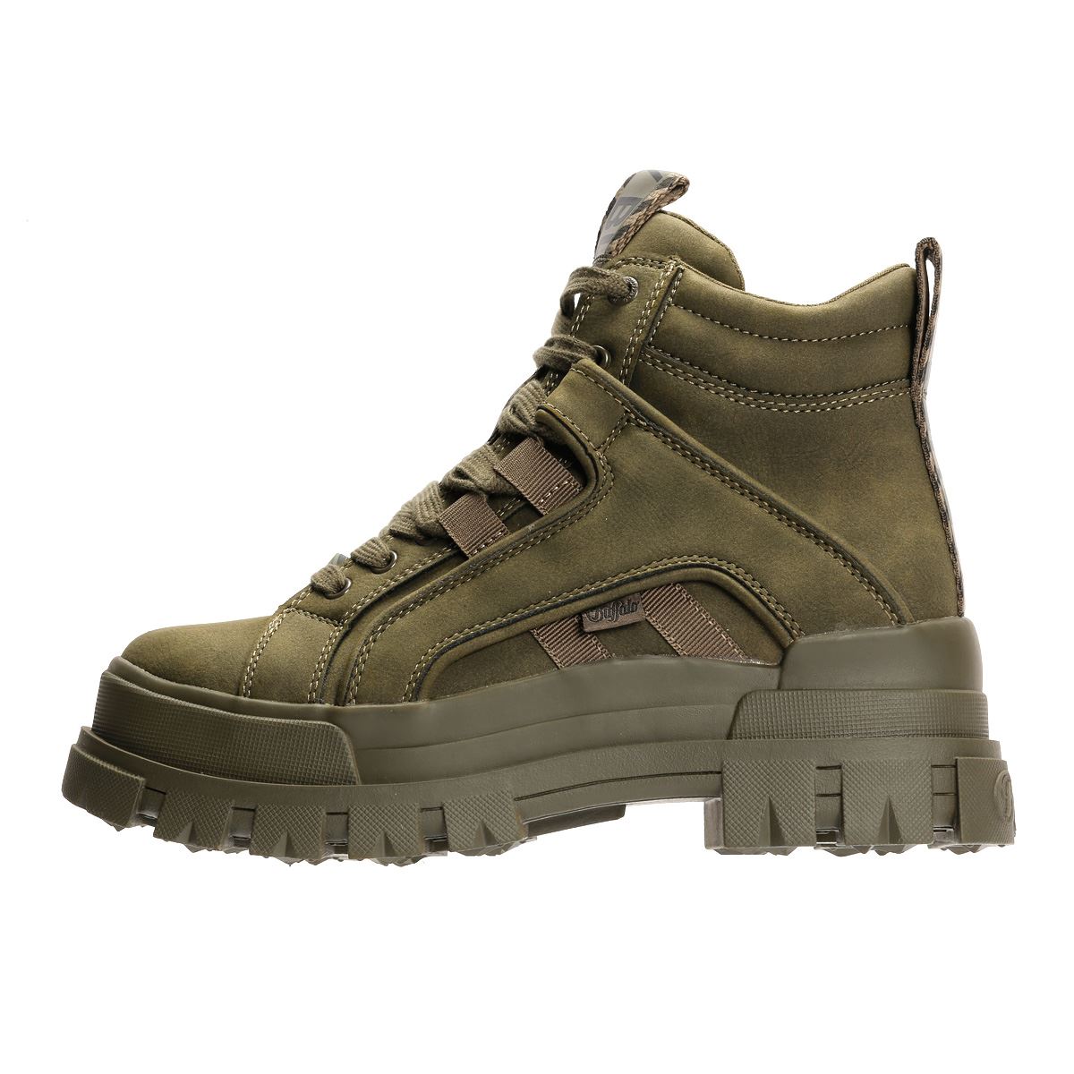 Buffalo Aspha NC Mid Bottes Vertes Pour Femmes