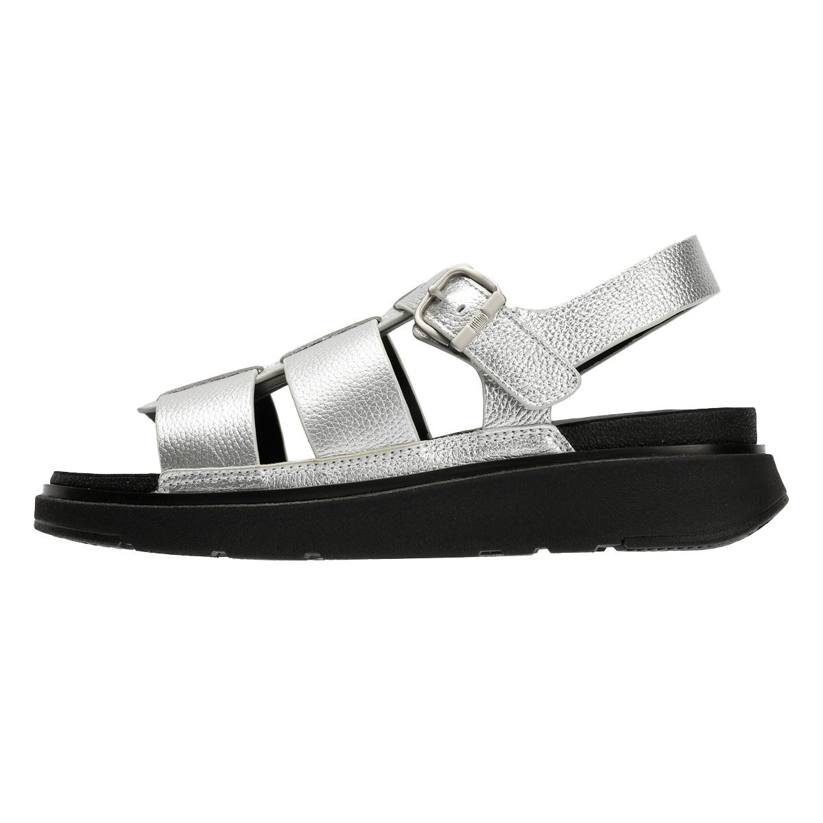 FitFlop GEN-FF Fisherman Sandales En Cuir Pour Femmes Argentées