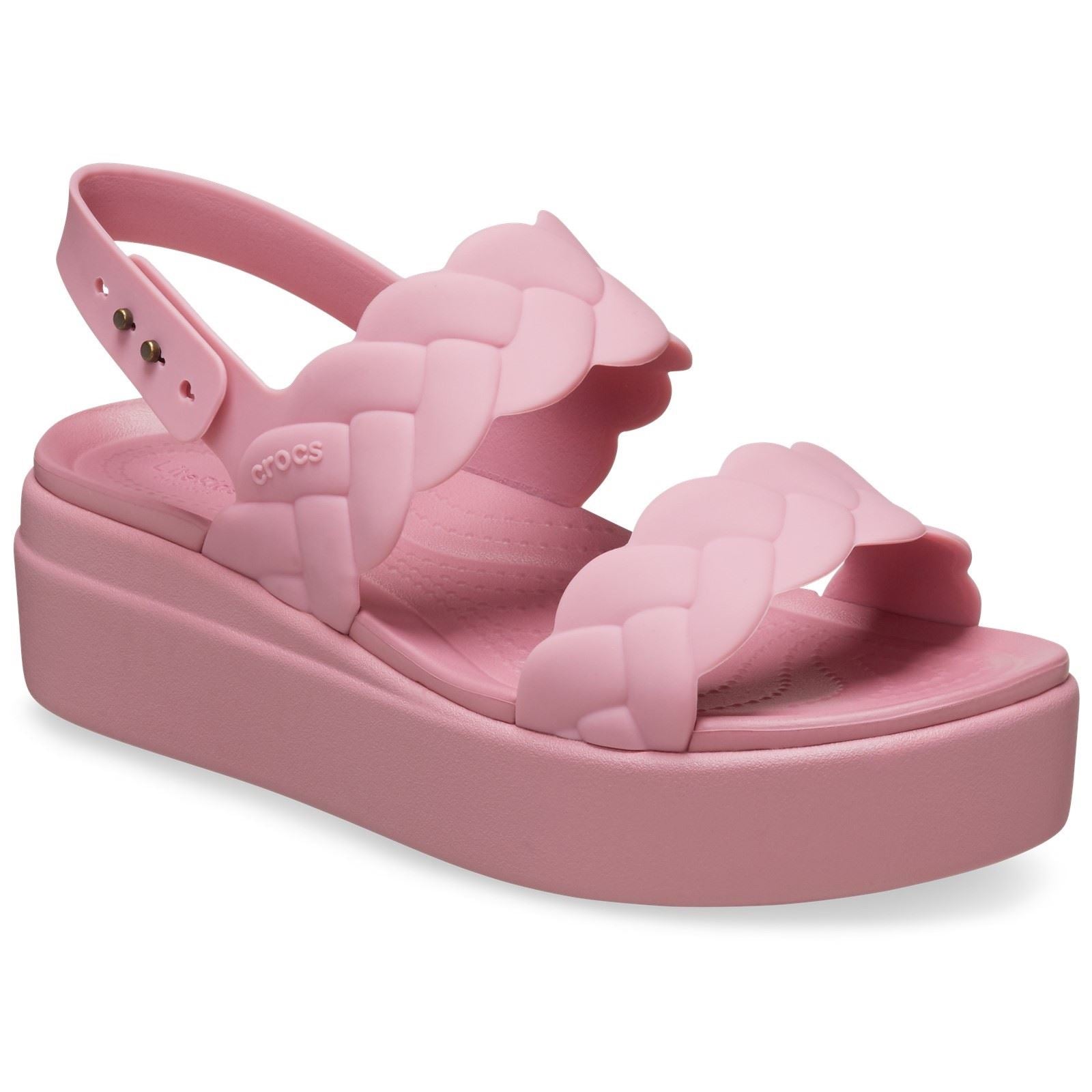 Crocs Brooklyn Woven Sandales Rosette Pour Femme En Thermoplastique