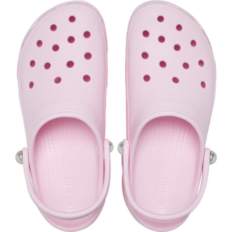 Crocs Classic Platform Sabots Roses En Thermoplastique Pour Femmes