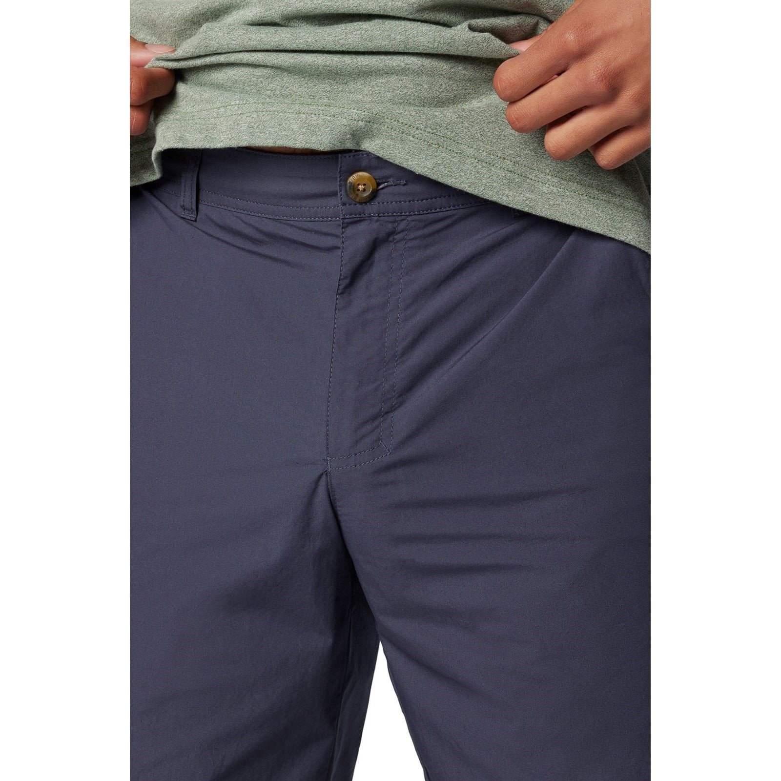 Columbia Washed Out Shorts En Coton Pour Hommes, Bleu, Longueur Genoux