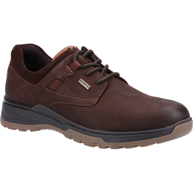 Hush Puppies Pele Chaussures À Lacets En Nubuck Marron Pour Hommes