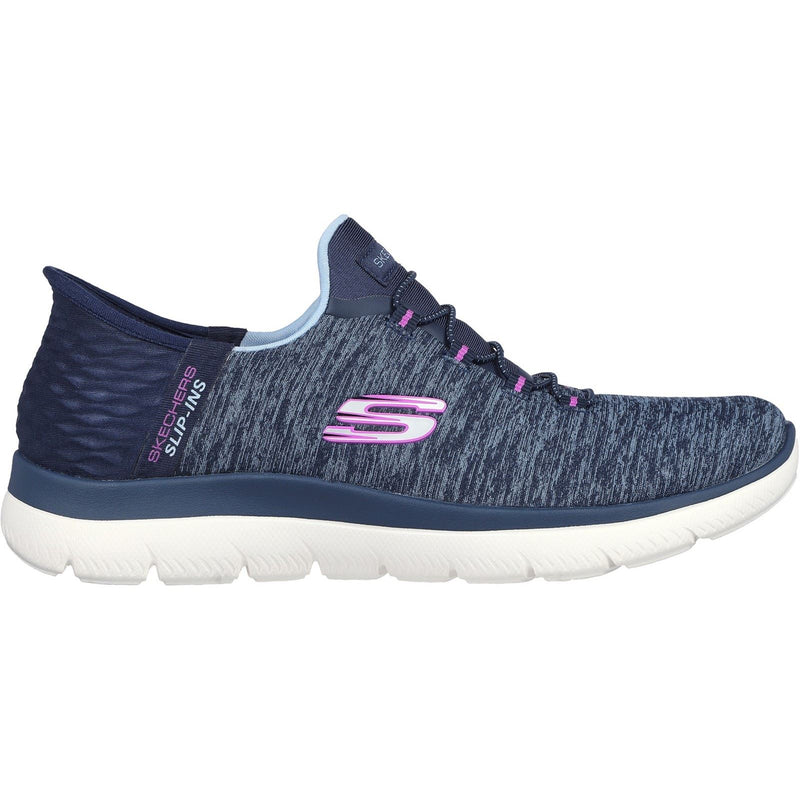Skechers Summits Dazzling Haze Chaussures De Sport Femme Bleu Marine/Violet