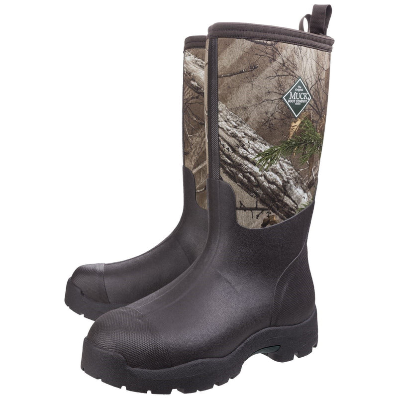 Muck Boots Derwent II Bottes En Caoutchouc Noires/Bark Wellington