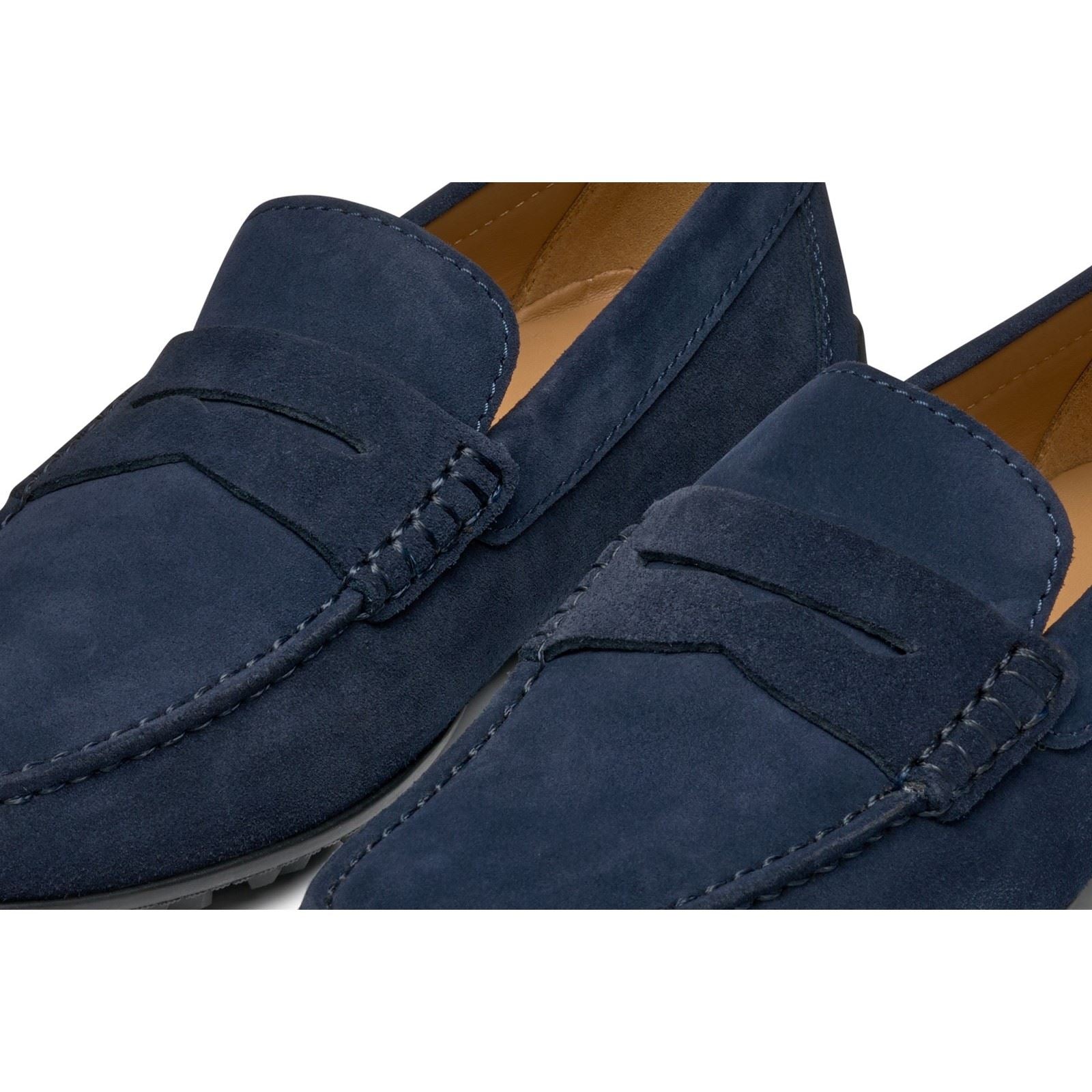 Geox U KOSMOPOLIS + GRIP Chaussures Bateau En Cuir Pour Homme Couleur Marine