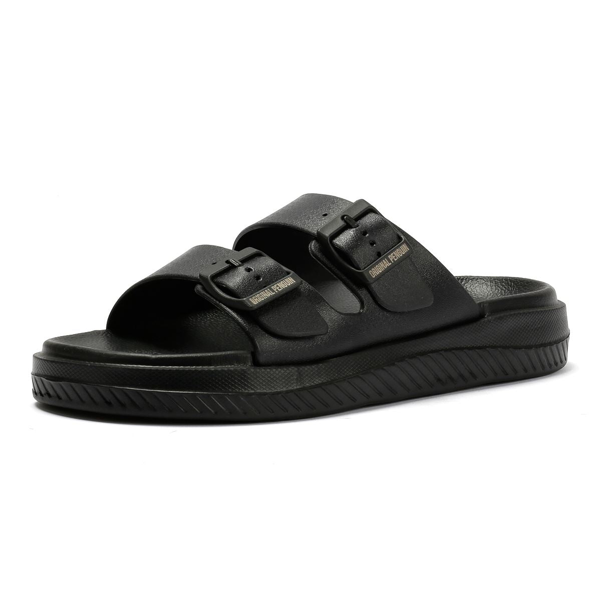 Penguin Playa Sandales Noires Pour Hommes