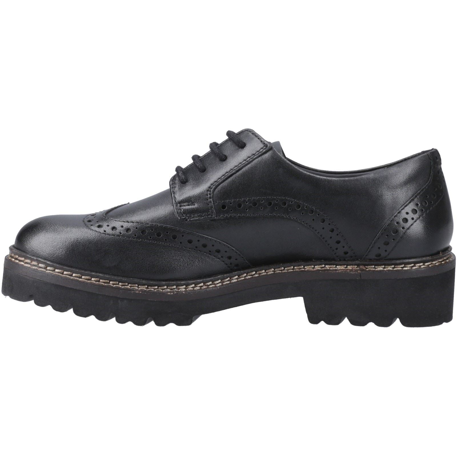 Pod Kortney Chaussures En Cuir Pour Femmes, Brogues Noires