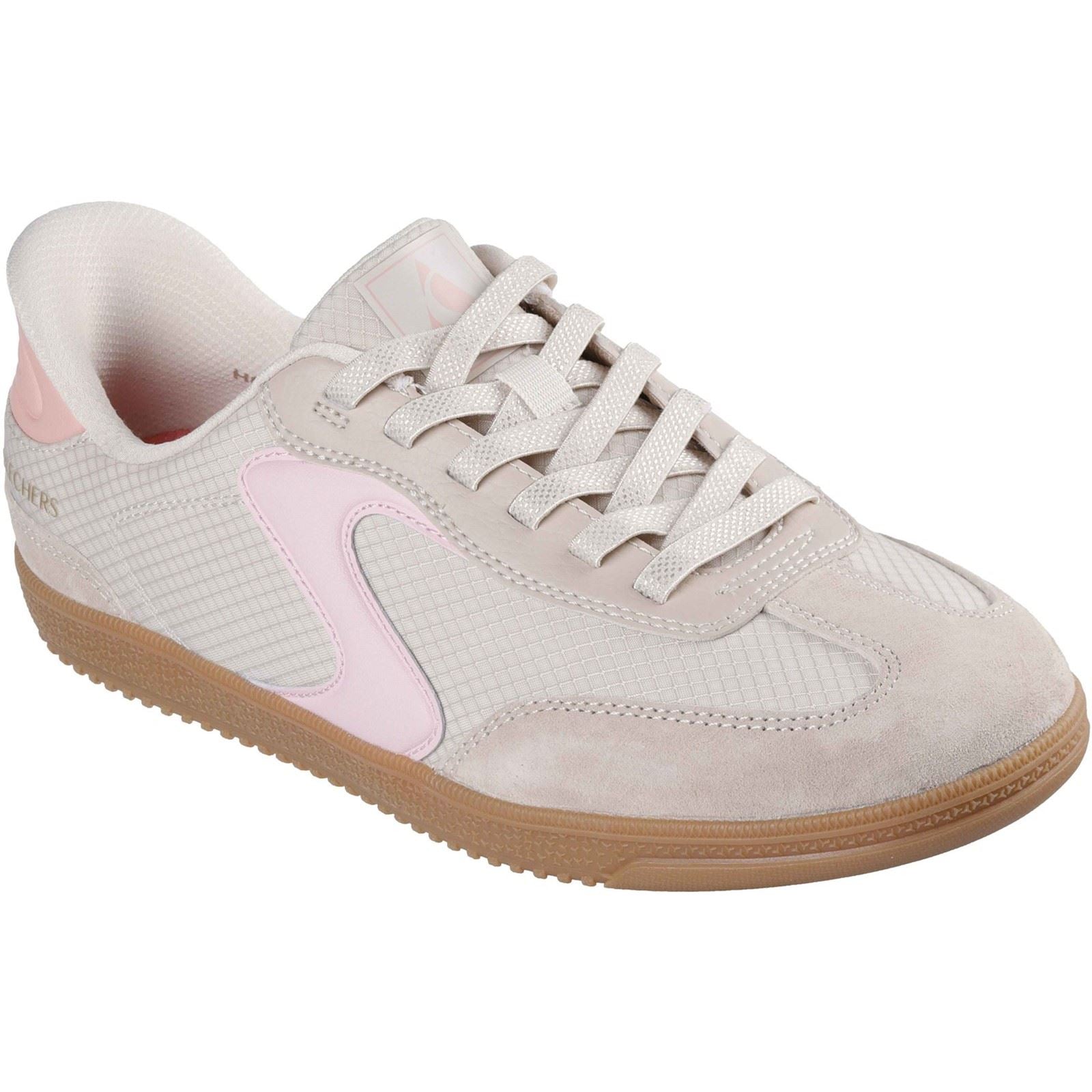Skechers Hotshot - Everyday Ease Hotshot - Baskets Naturelles/Roses Pour Femmes De Confort Quotidien