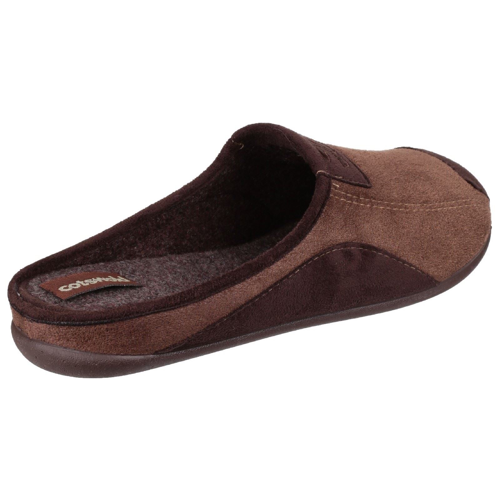 Cotswold Westwell Chaussons En Tissu Pour Hommes, Marron